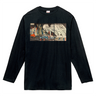 歌川国芳「相馬の古内裏」長袖Tシャツ（ブラック）
