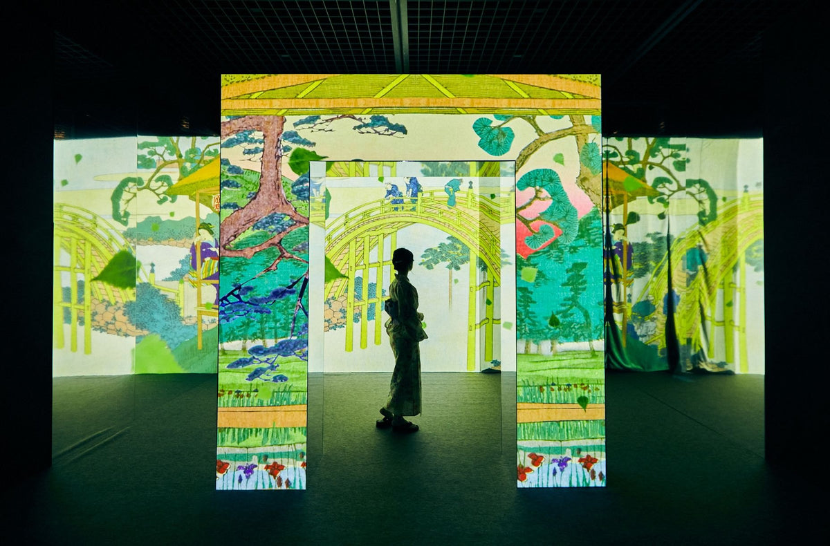「動き出す浮世絵展 KAGOSHIMA」の会場（鹿児島県歴史・美術センター黎明館）