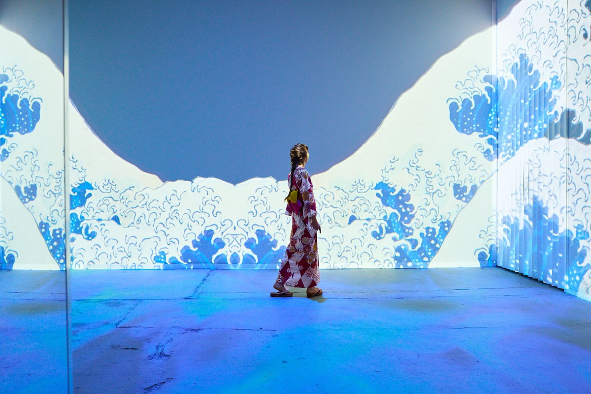 「動き出す浮世絵展 MILANO」の会場（TENOHA MILANO）