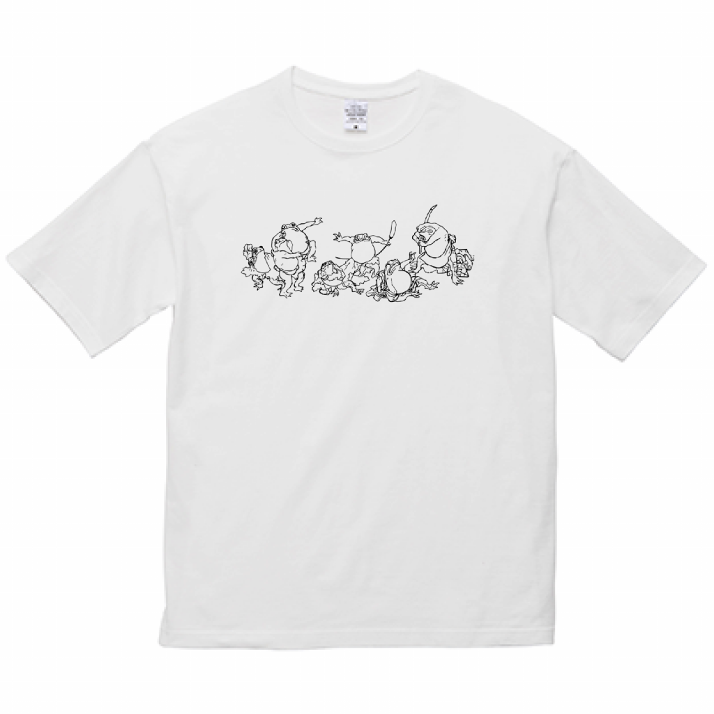 ビッグシルエットTシャツ（かゑるづくし）